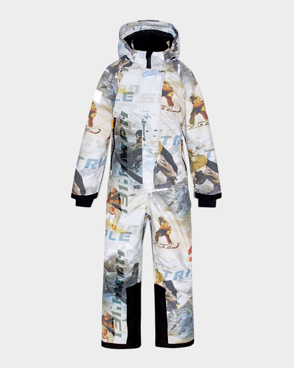 Boy's Hux Snowboarding Printed Snowsuit, Size 8-12