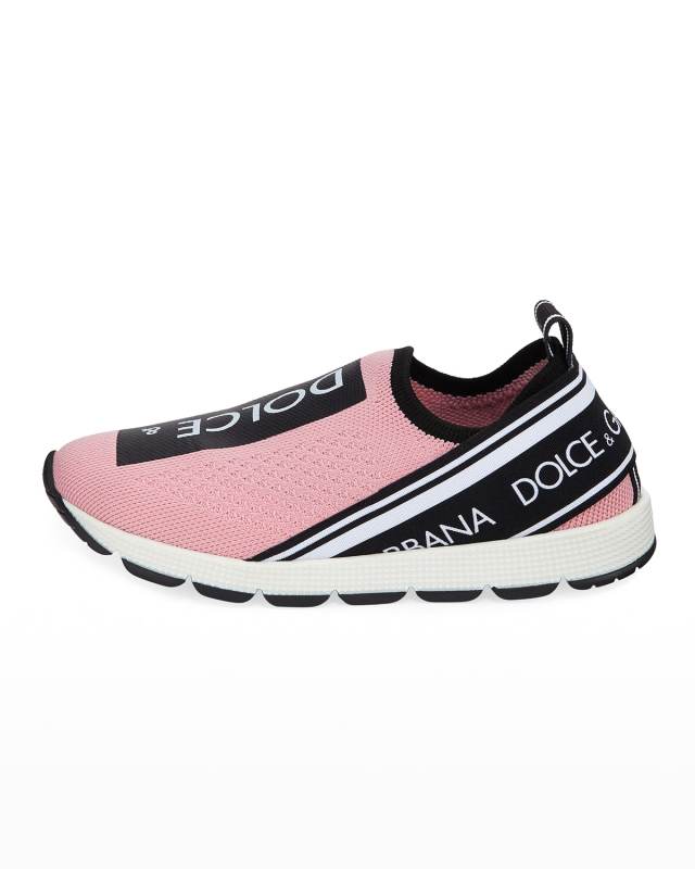 Girl's Maglina Slip-On Knit Logo Sneakers, Kids