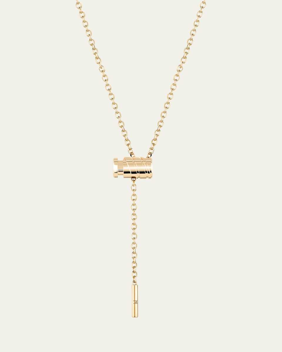 18K Gold Mini Latch Necklace