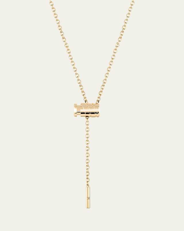 18K Gold Mini Latch Necklace