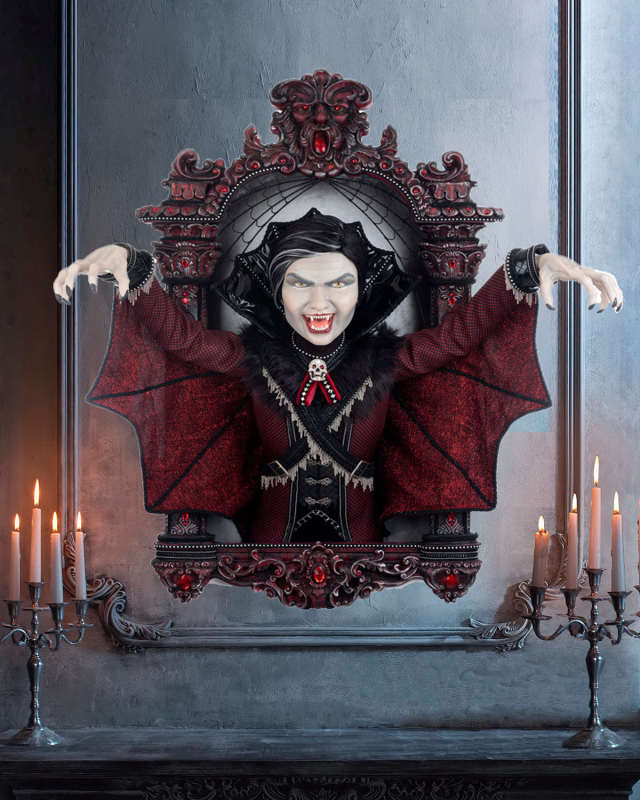 Halloween Count Blade VonBitten in Window Wall Piece