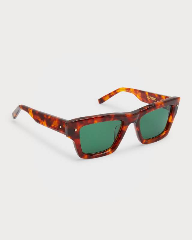 XXII Square Acetate & Titanium Sunglasses
