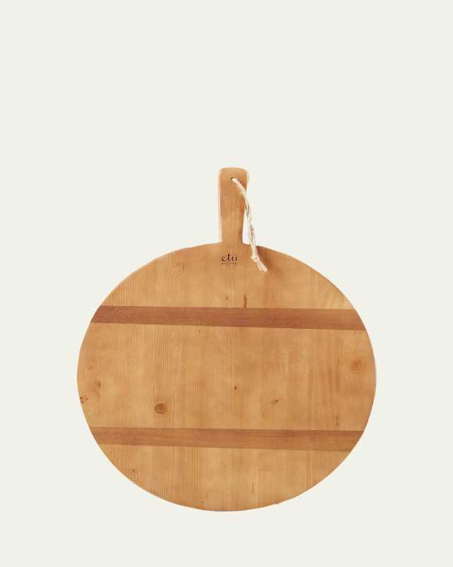 Round Pine Medium Charcuterie Board, 25.2"