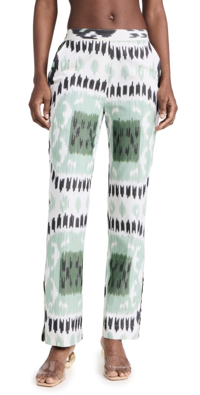 Guadalupe Design Ikat Pants Green