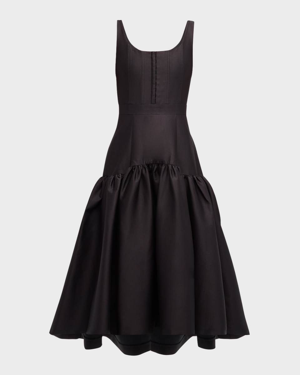 Diana Sleeveless Structured Midi Dress