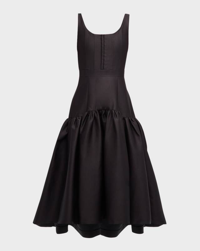 Diana Sleeveless Structured Midi Dress