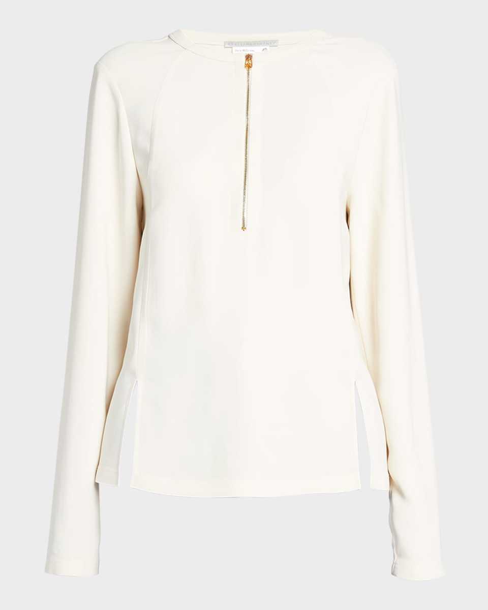 Iconic Zip-Detail Top