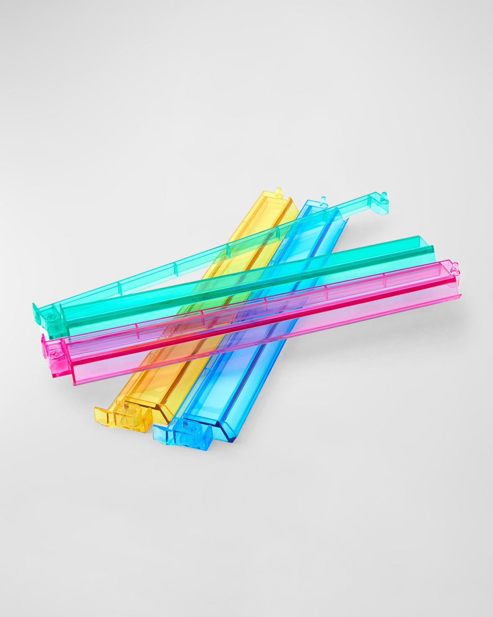 Multicolor Racks & Pushers, Set of 4