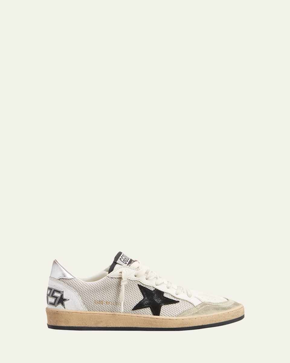 Ballstar Net Leather Low-Top Sneakers