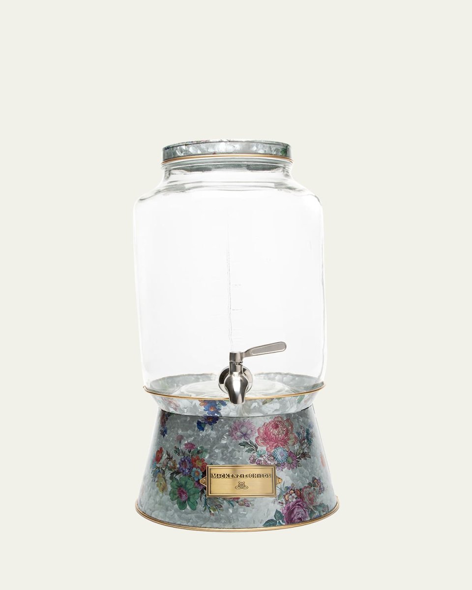 Flower Market Galvanized Beverage Dispenser