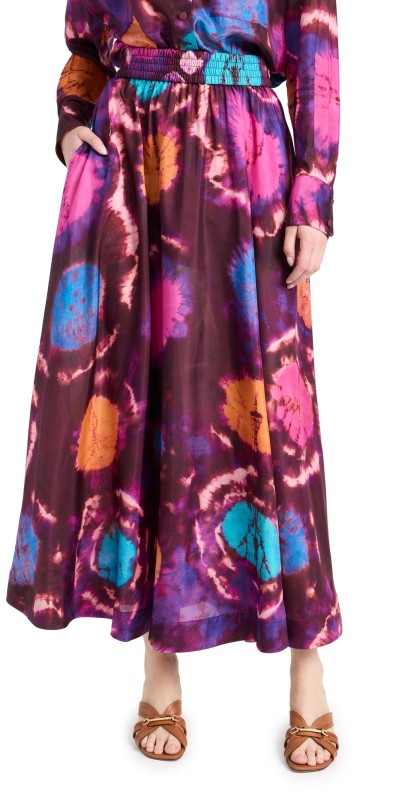Zimmermann Acadian Swing Skirt Tie Dye Multi