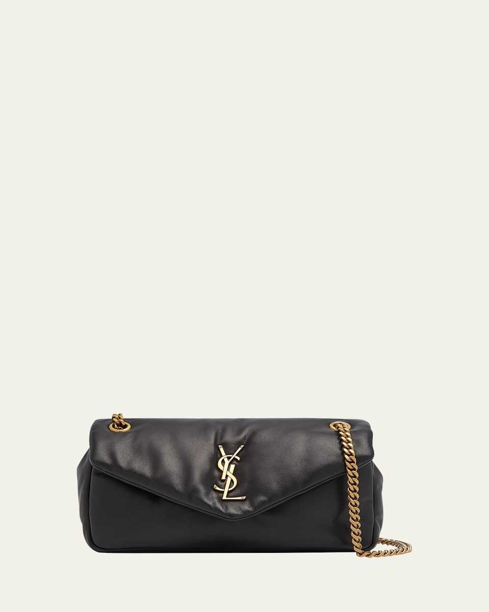 Calypso Small YSL Shoulder Bag in Smooth Padded Leather