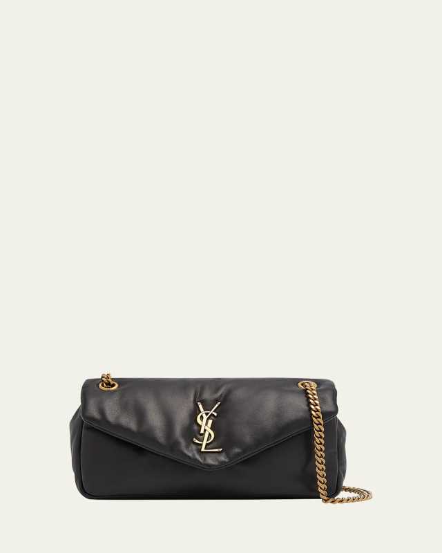 Calypso Small YSL Shoulder Bag in Smooth Padded Leather