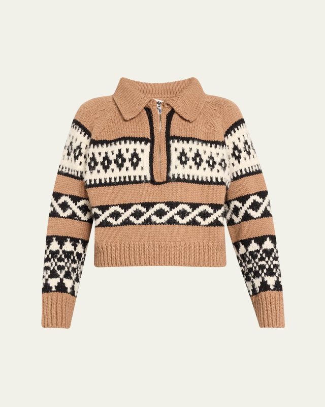 Carter Fair Isle Quarter-Zip Sweat