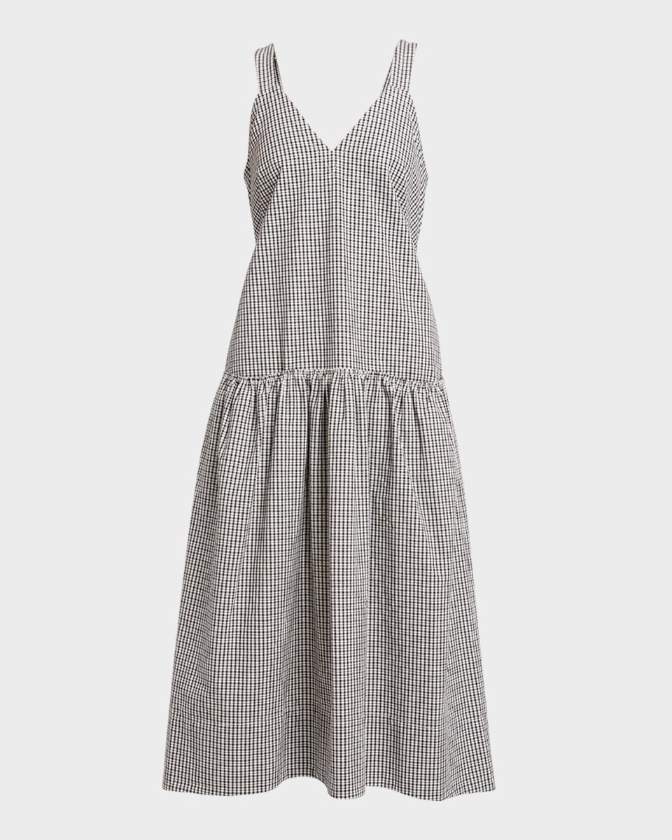 Sasha Sleeveless Drop-Waist Midi Dress