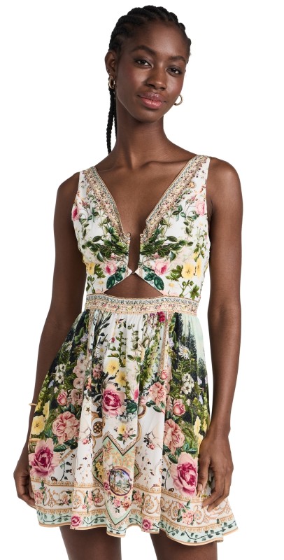 Camillahort V Neck Cutout Dress Renaissance Romance