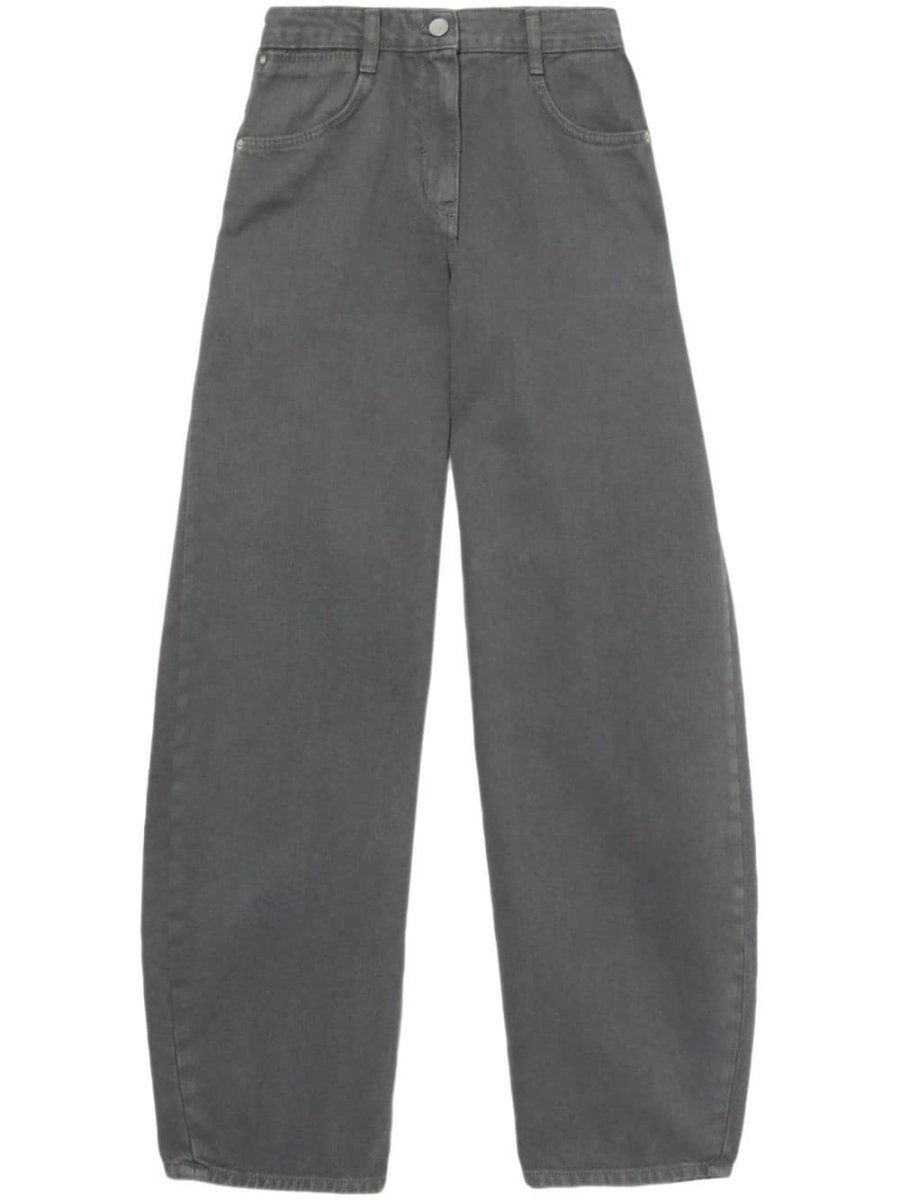 high-rise loose-fit tapered jeans