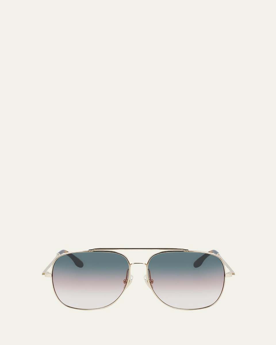 V-Star Round Metal Aviator Sunglasses
