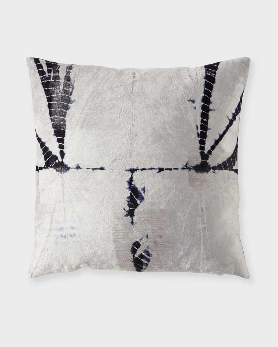 Indigo Decorative Pillow, 24" Square