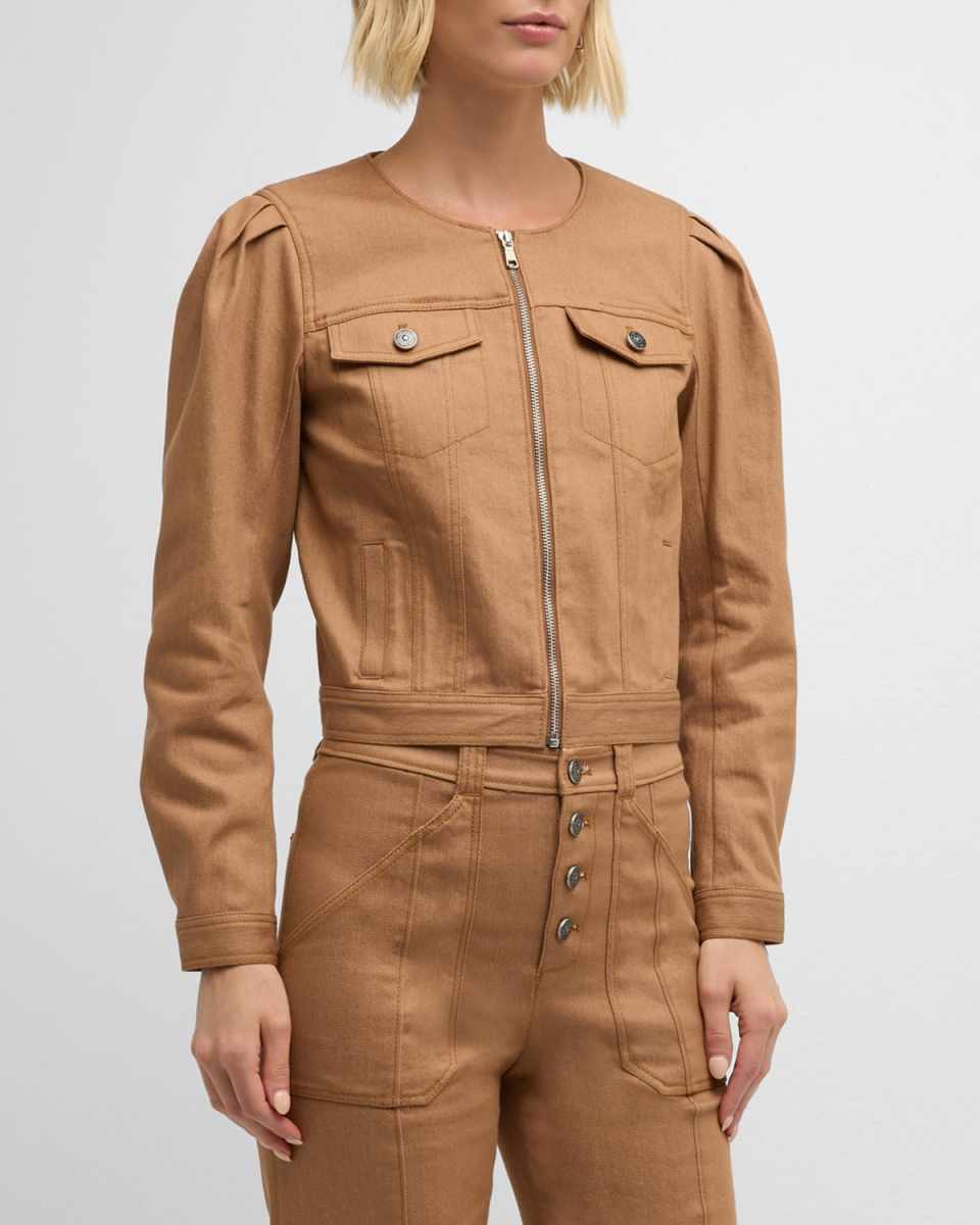 Dalia Cropped Denim Jacket