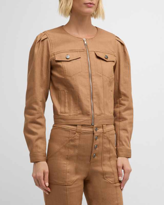 Dalia Cropped Denim Jacket