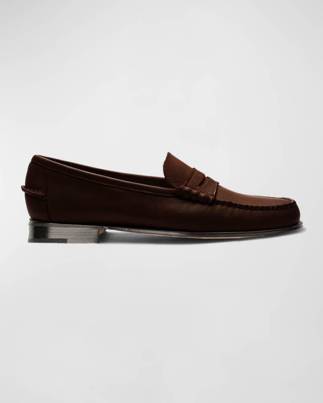 Danielle Pop Leather Penny Loafers