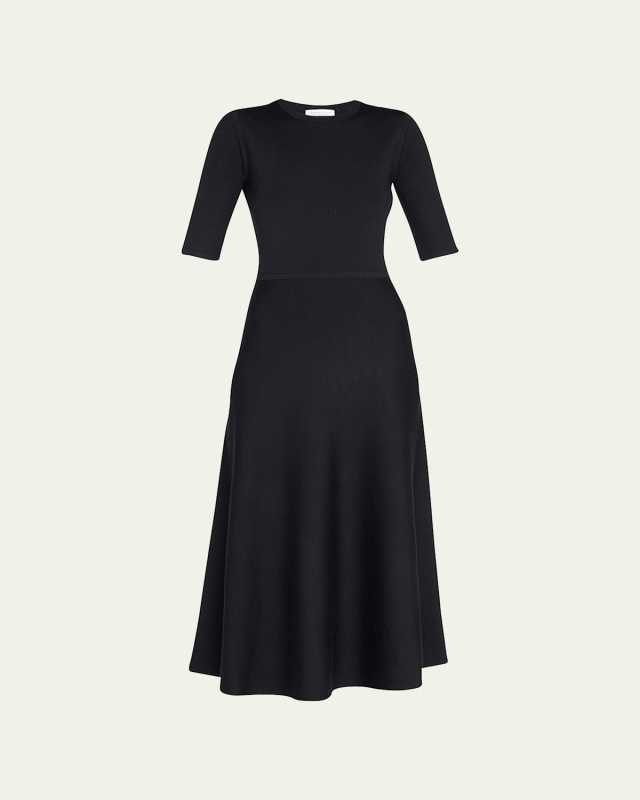 Seymore Cashmere Rib Midi Dress