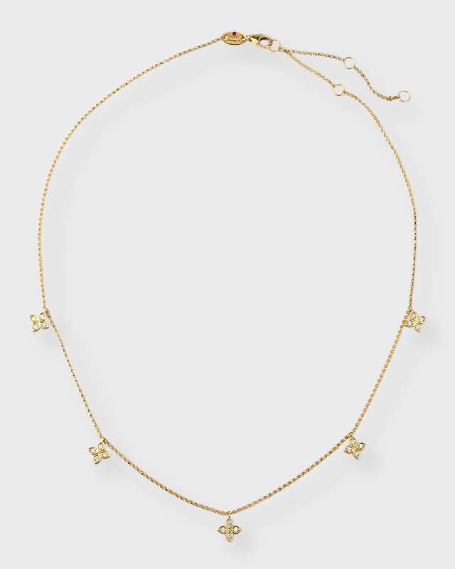 Love In Verona 18K Diamond Station Necklace