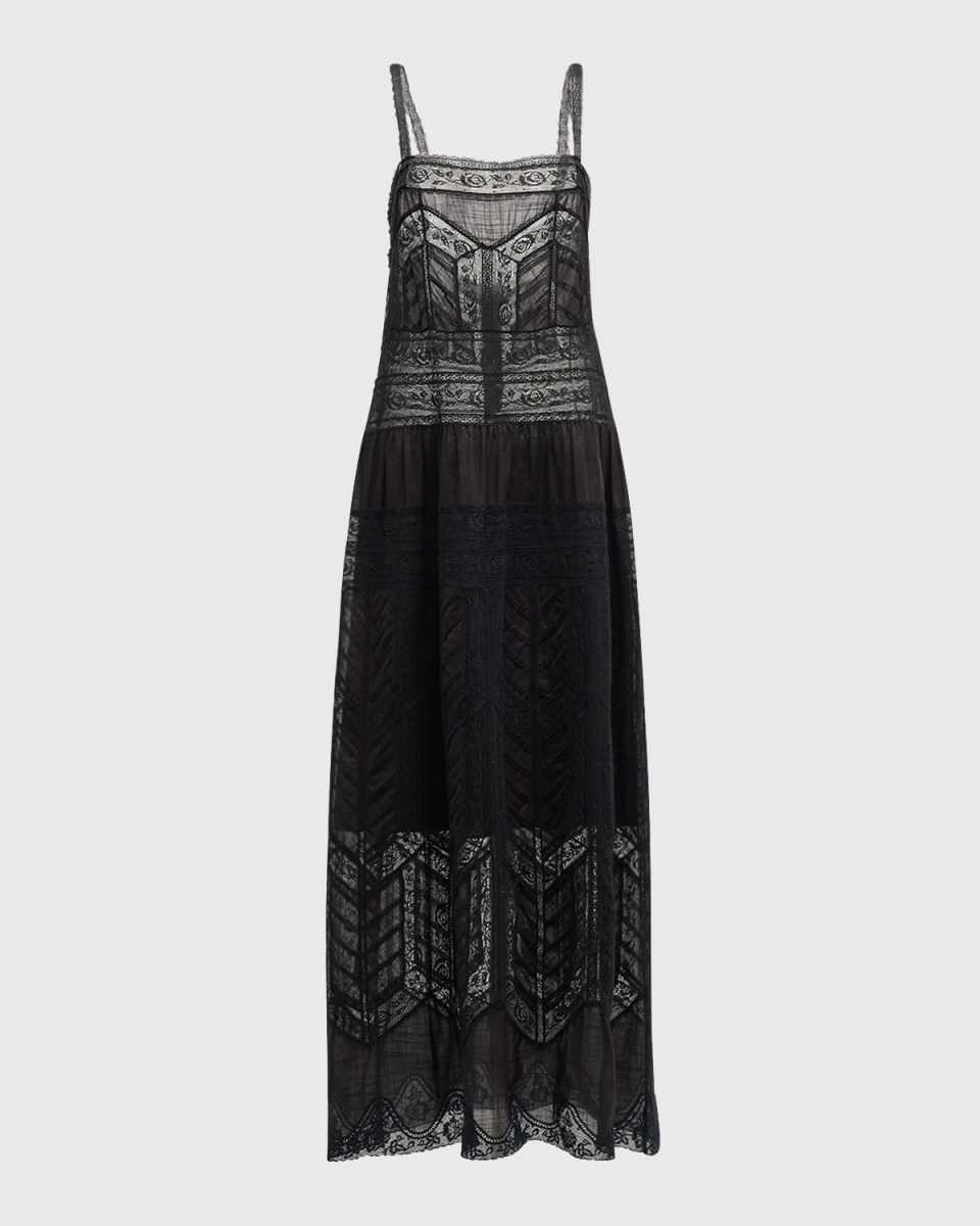 Halliday Lace Trim Slip Dress