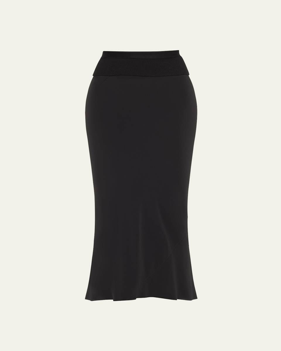 Calf Length Bias Skirt