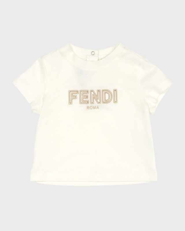 Kid's Embroidered Logo-Print T-Shirt, Size 6M-24