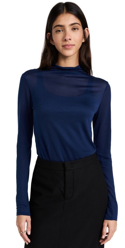 Vince Sheer Longsleeve Turtleneck Caspian