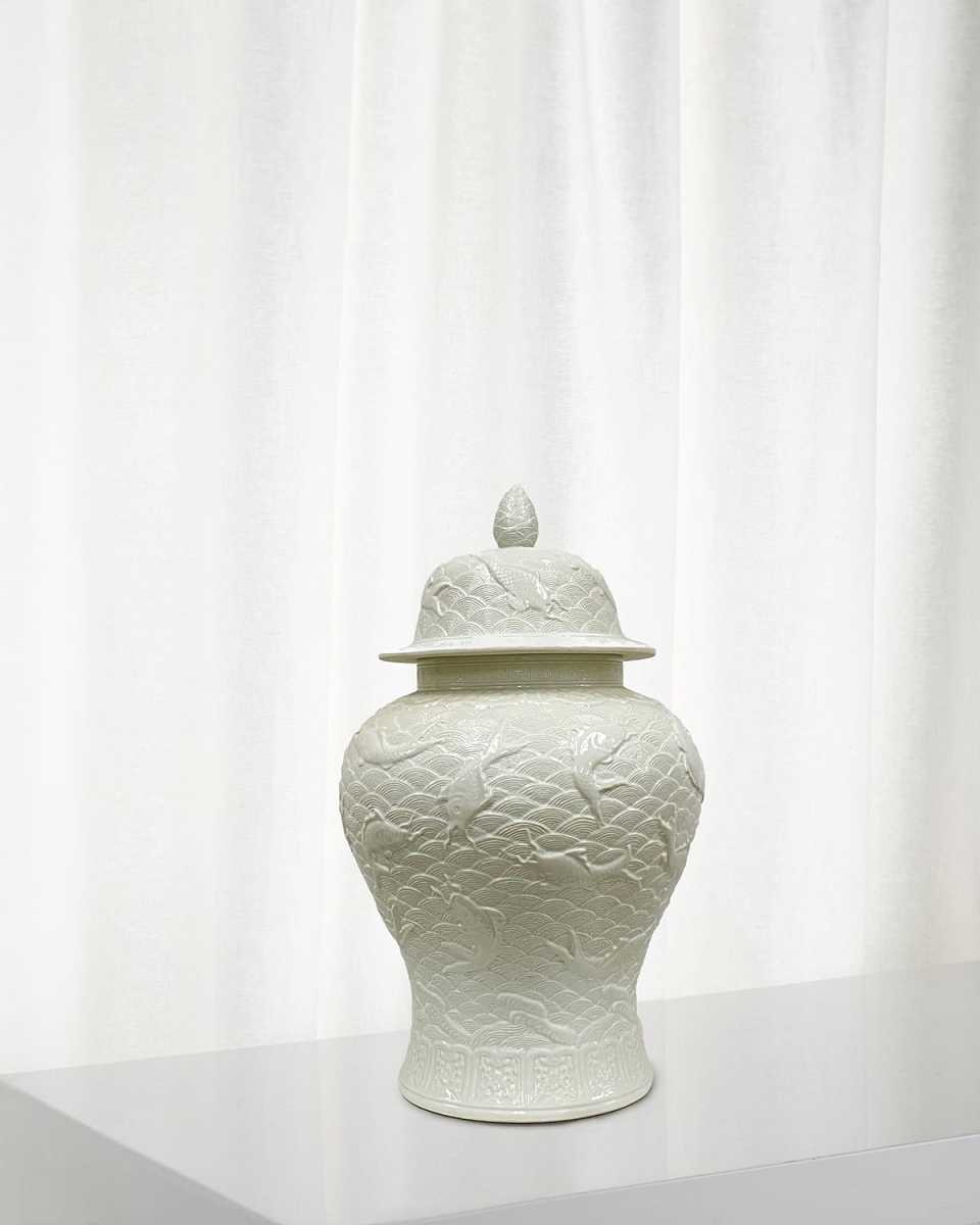 Koi Relief Pot - 23"