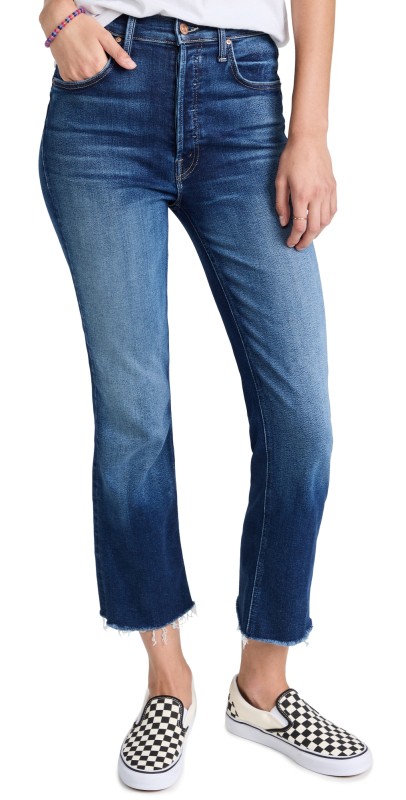 MOTHER The Tripper Ankle Fray Jeans Change Is In The Air