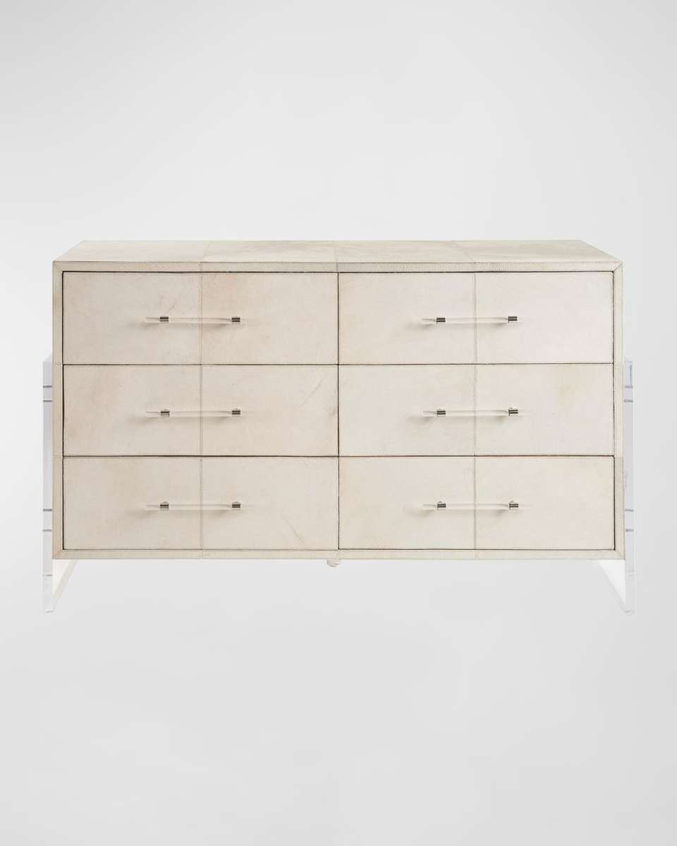 Lyra Hair on Hide 6-Drawer Dresser