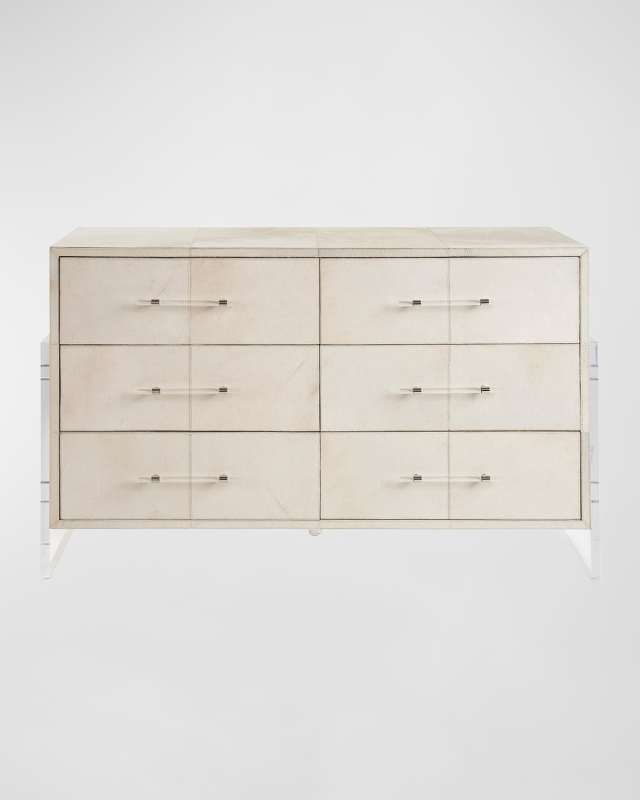 Lyra Hair on Hide 6-Drawer Dresser