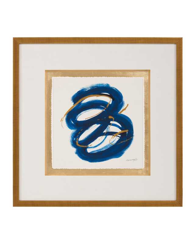 "Blue Gold III" Wall Art by Dyann Gunter