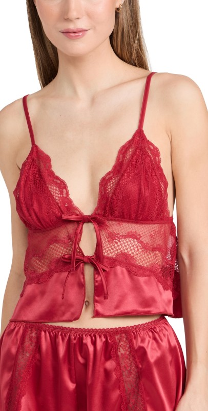 Kat the Label Lucille Camisole Red Red