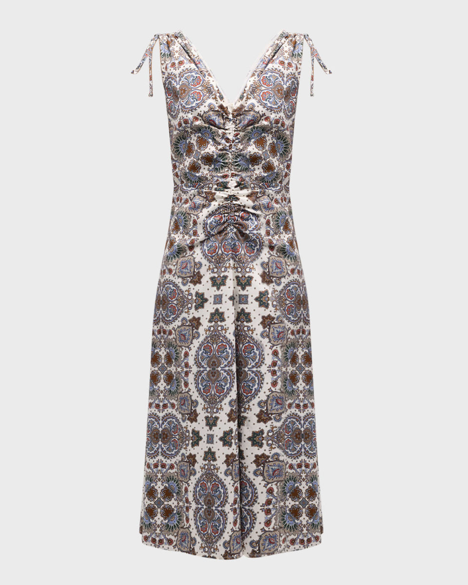 Zia Ruched A-Line Midi Dress