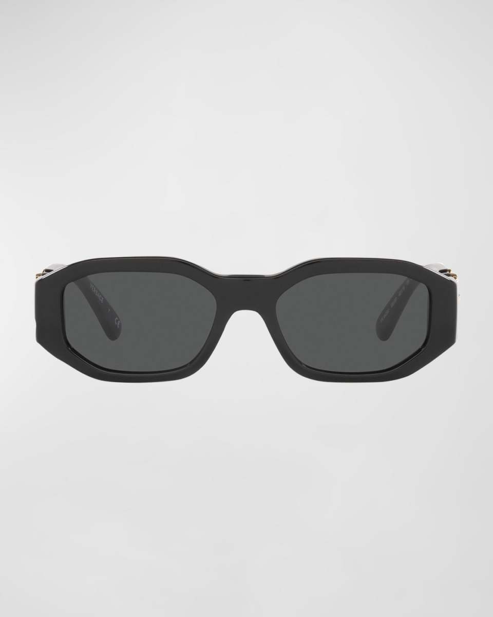 Girl's Medusa Angular Rectangle Acetate Sunglasses
