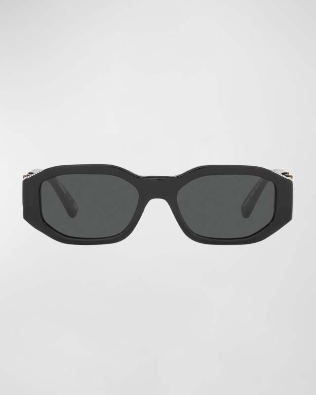 Girl's Medusa Angular Rectangle Acetate Sunglasses