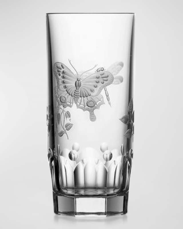 Springtime Clear Crystal Highball Glass