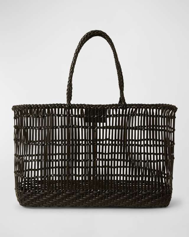 Brodie Caged Leather Tote Bag