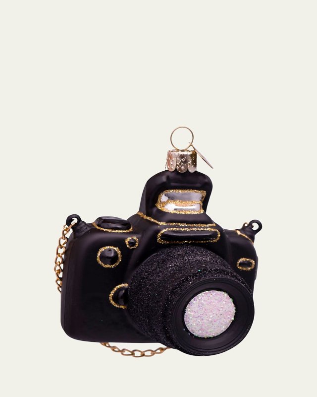 Black Camera Ornament