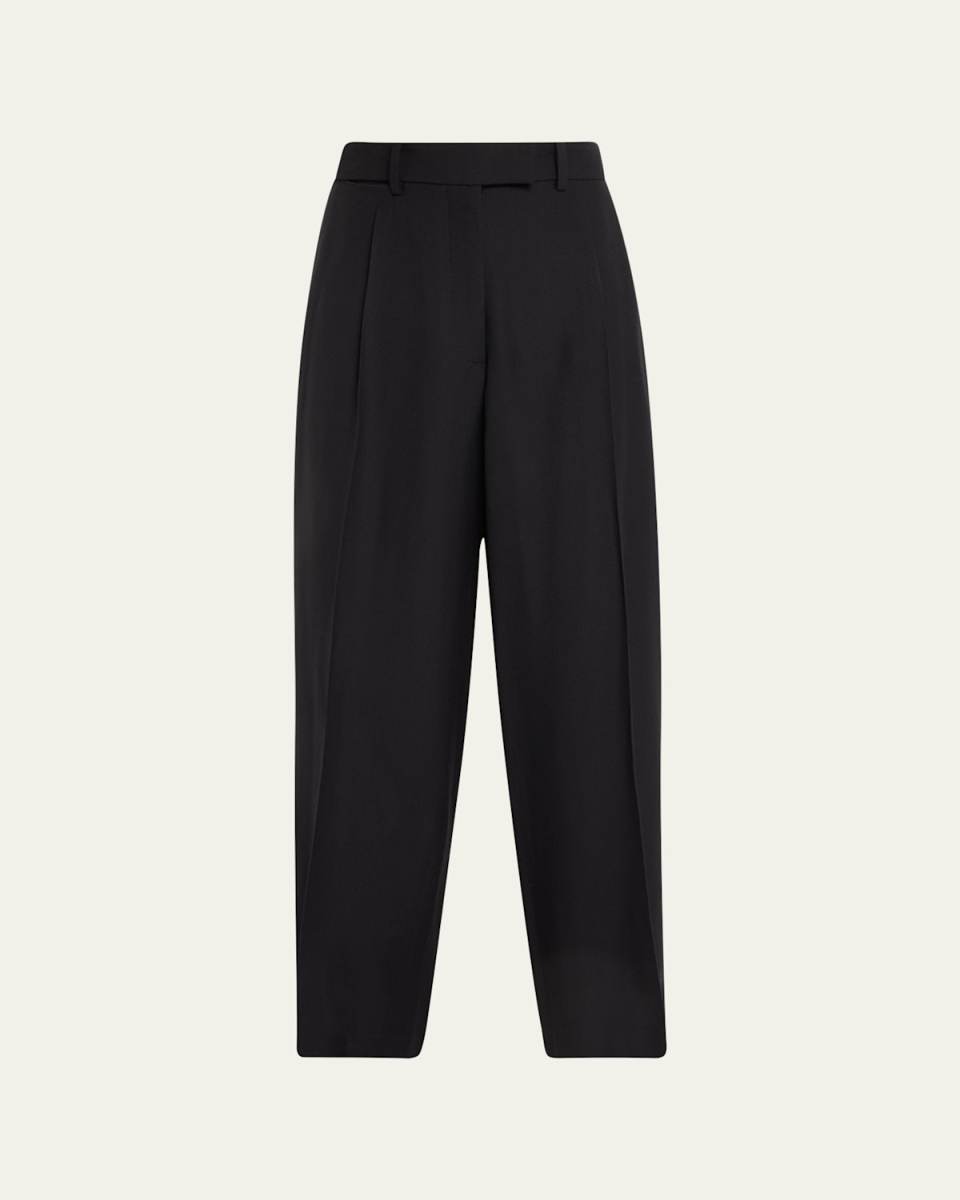 Roan Pleated Wide-Leg Trousers