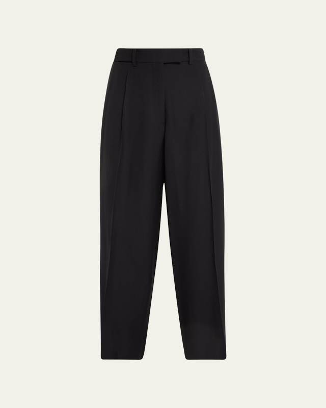 Roan Pleated Wide-Leg Trousers