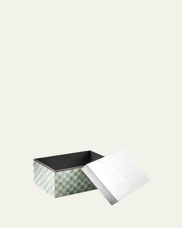 Sterling Check Lacquer Box