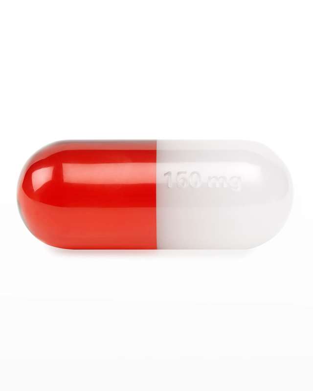 Small Red Acrylic Pill