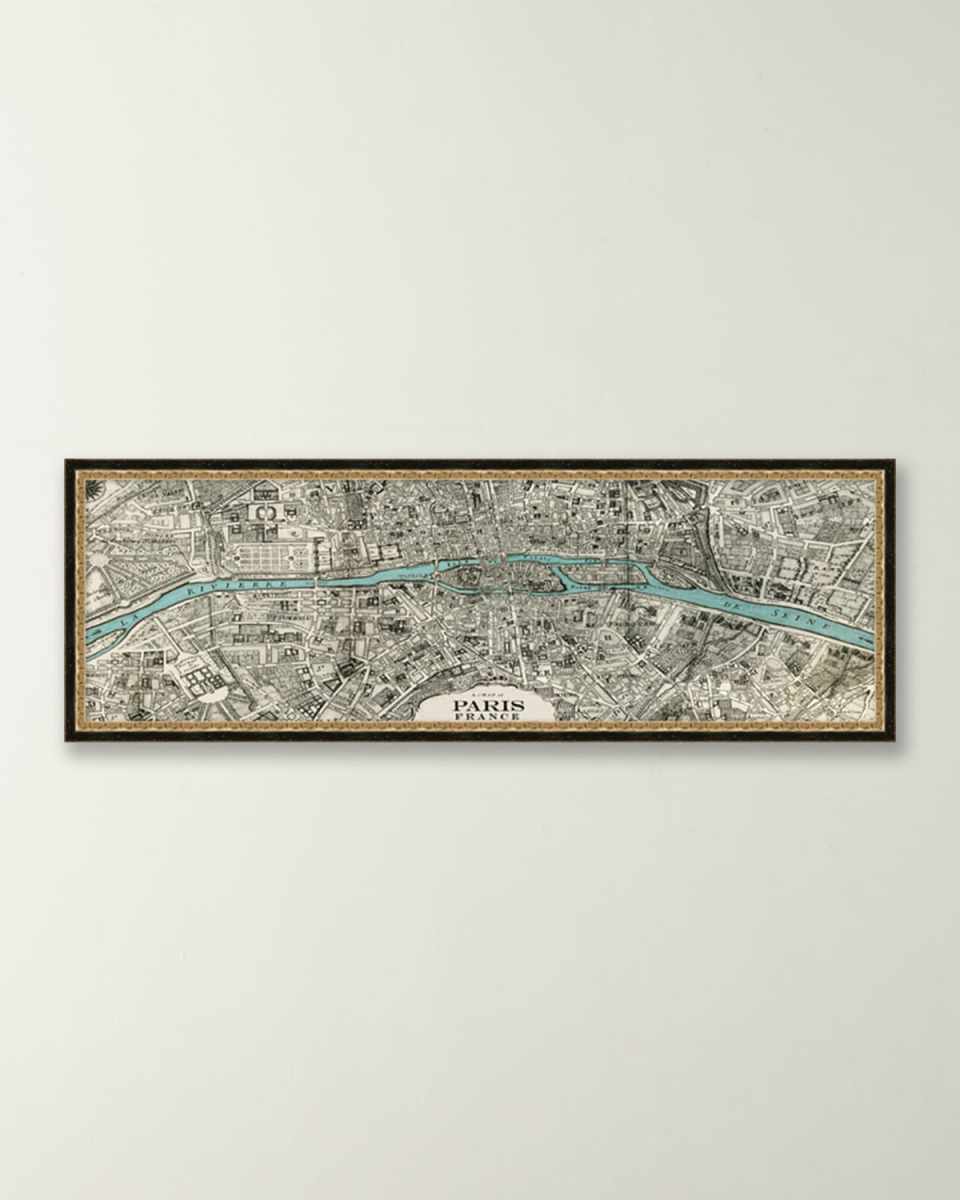 River Map Paris