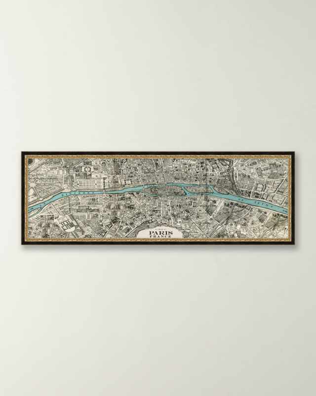 River Map Paris